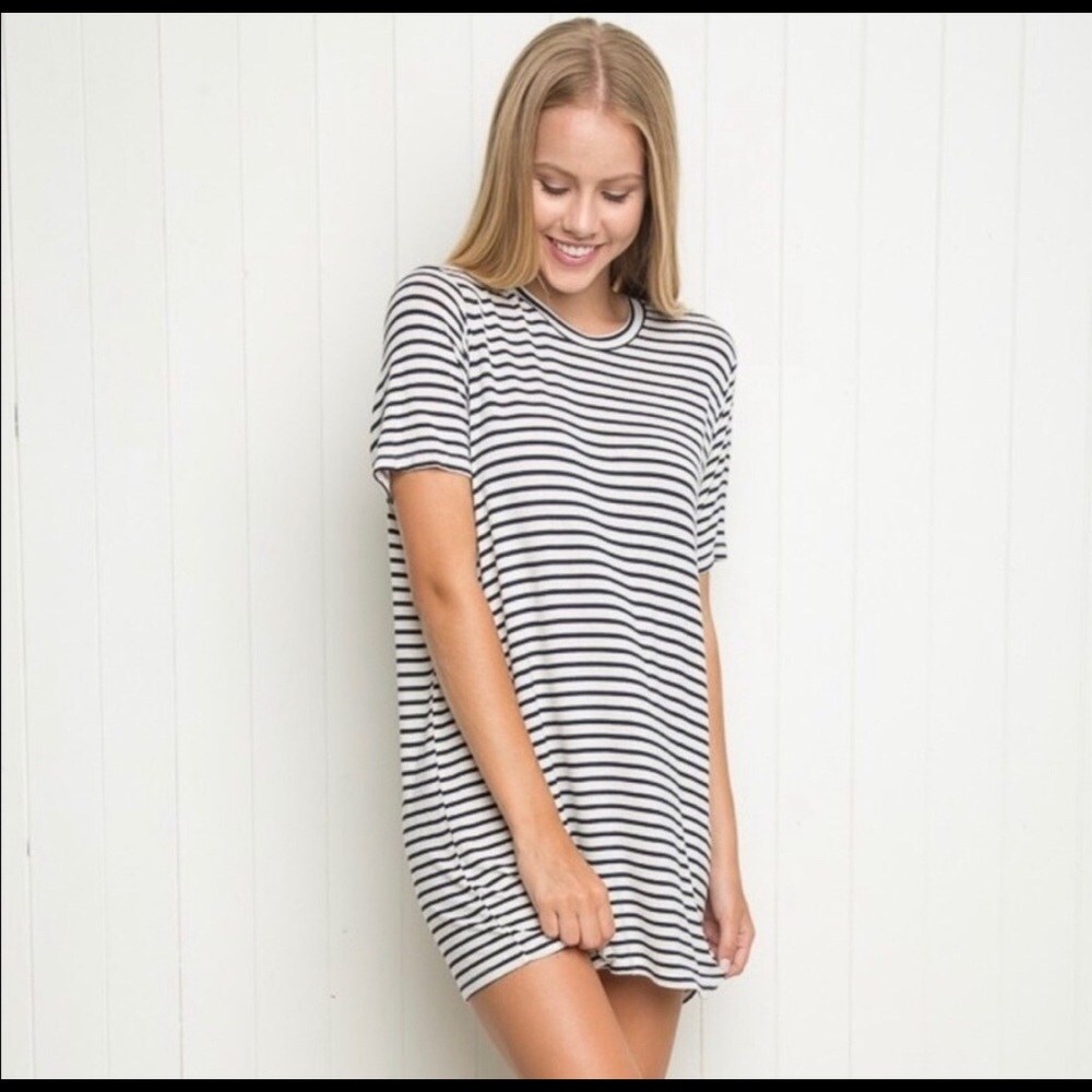 Brandy Melville Striped t shirt dress